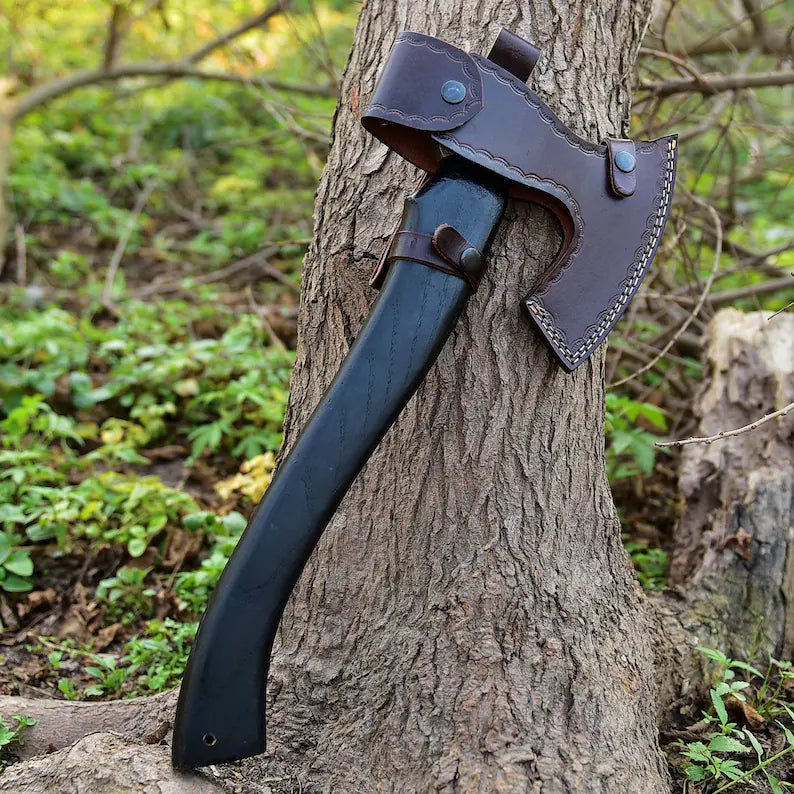 Handmade High Carbon Steel Viking Axe Wood Handle