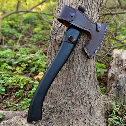 Handmade High Carbon Steel Viking Axe Wood Handle
